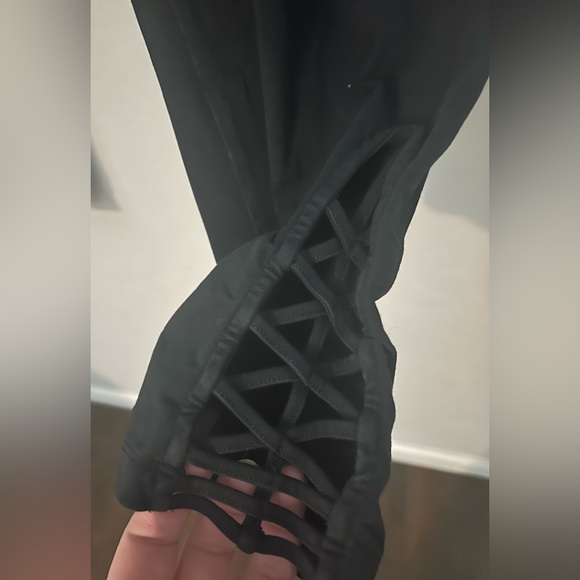 SOFT SURROUNDINGS black sweatpants leggings cotton ankle crop capri joggers 2X - Picture 5 of 8